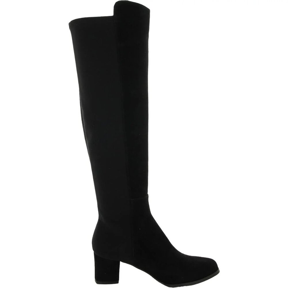 L'Amour Des Pieds Womens 6 Black Suede Leather Knee‎ High Tall Boots Shoes